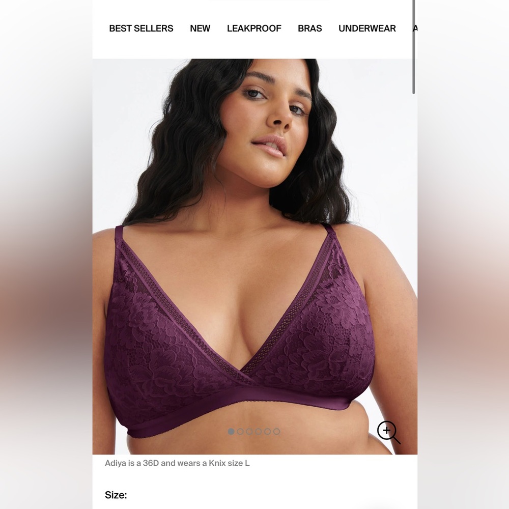 NWT lace deep v bralette